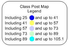 A sample classed post map legend shows classes, symbols, and text in the class lines
