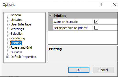 Printing options